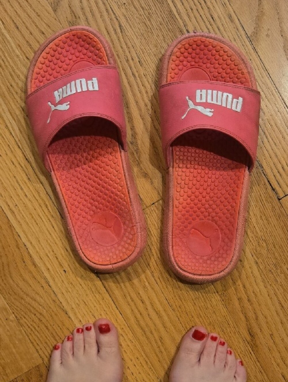 Puma WW Women's Coral Pink Slide Sandals